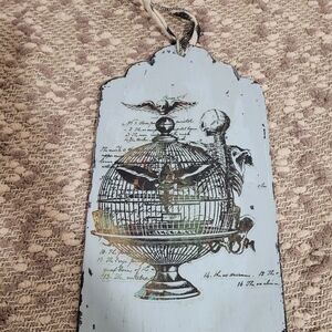 Handmade Tag Wooden Sign Skeleton